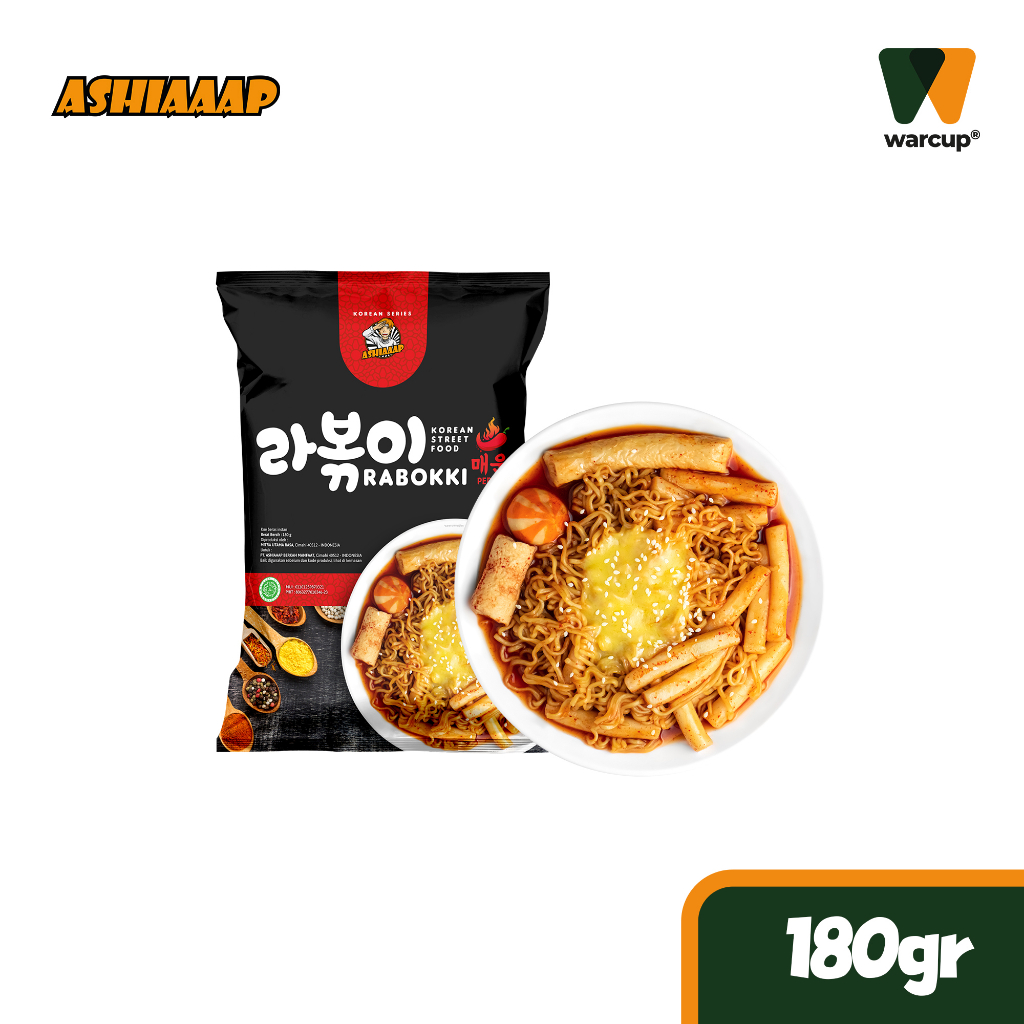 

Ashiaaap - Rabokki Ramen Toppoki Raboki Rabboki Tokpoki Topokki Topoki Rappoki tteokbokki Mozarella Instan Ramyeon HALAL Rabokkiban Samyang Odeng Makanan Murah Jajan Korea Pedas Ringan Warcup Snack