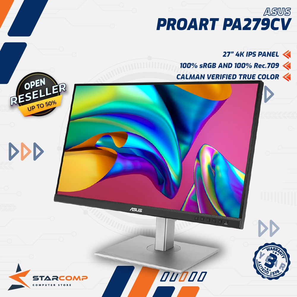 Asus ProArt PA279CV Monitor LED 27&quot; IPS 4K HDMI x2 DP USB-C Speaker