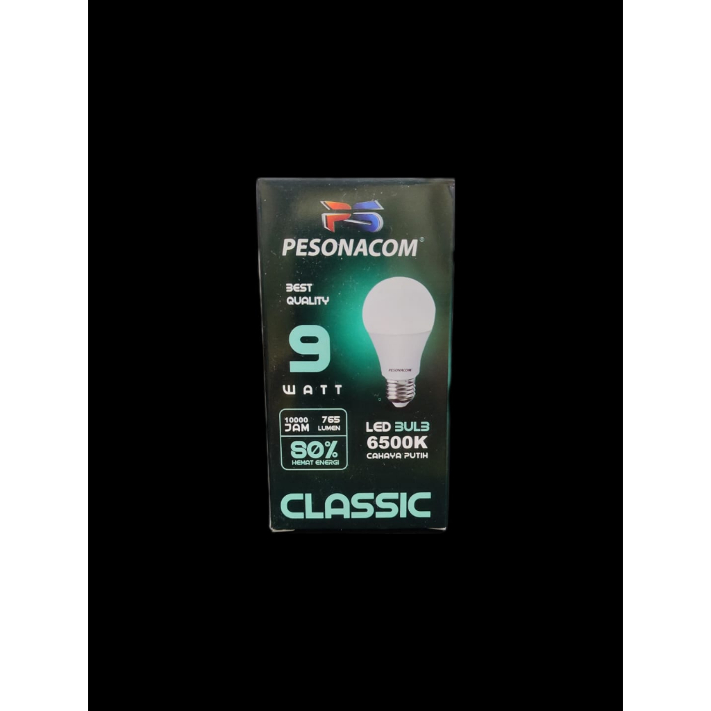 (BISA COD) LAMPU BOHLAM PESONACOM CLASSIC LED BULB 7W 7 Watt CAHAYA PUTIH 6500K Cool Daylight