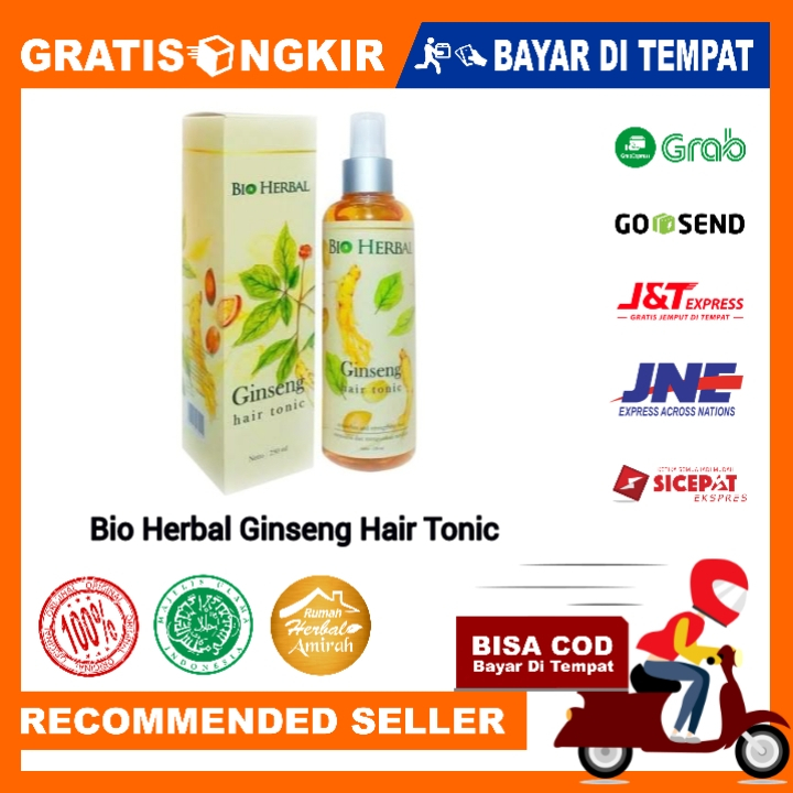 Bio Herbal Ginseng Hair Tonic Original BPOM 250ml