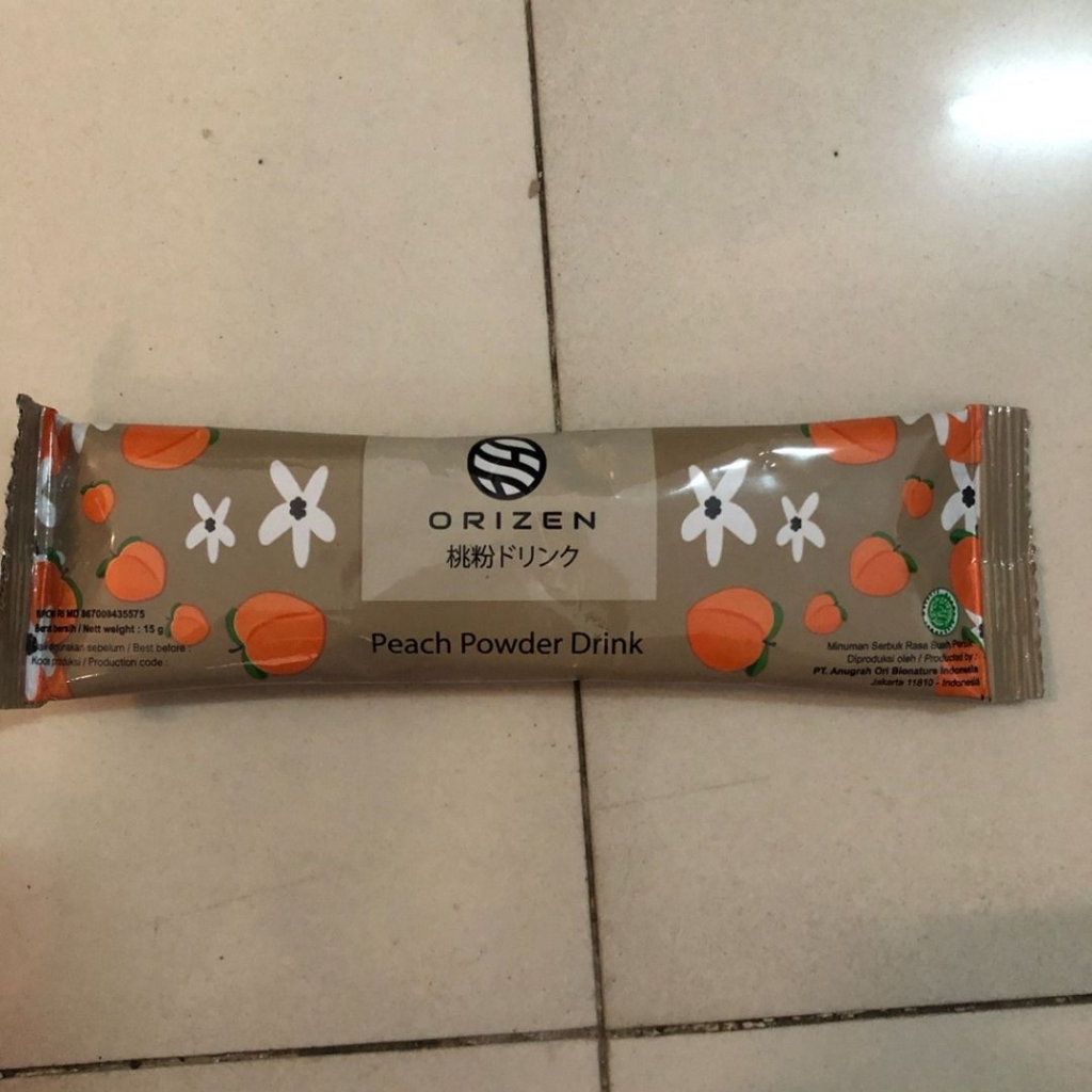 ORIZEN Peach Powder Drink| Orizen Detox Tea ( 1 sachet )
