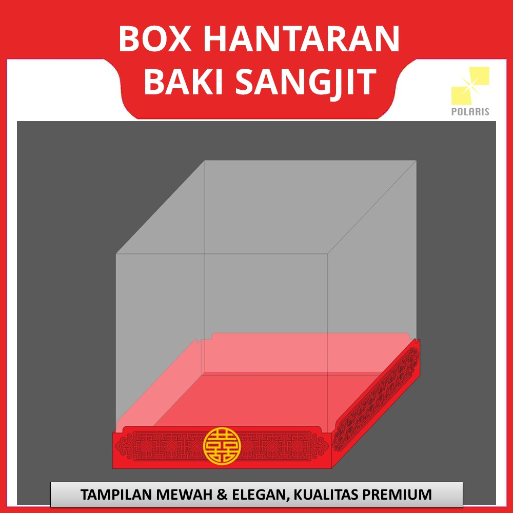 BOX HANTARAN BAKI SANGJIT/LAMARAN KOTAK SESERAHAN ACRYLIC - NAMPAN SESERAHN AKRILIK CHINESE ENGAGEMENT TRAY