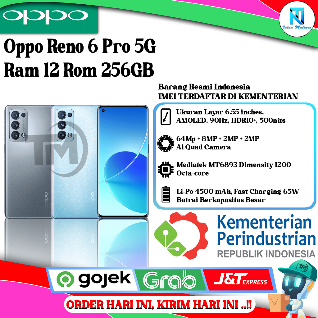 Oppo Reno 6 Pro 5G Ram 12 Rom 256GB