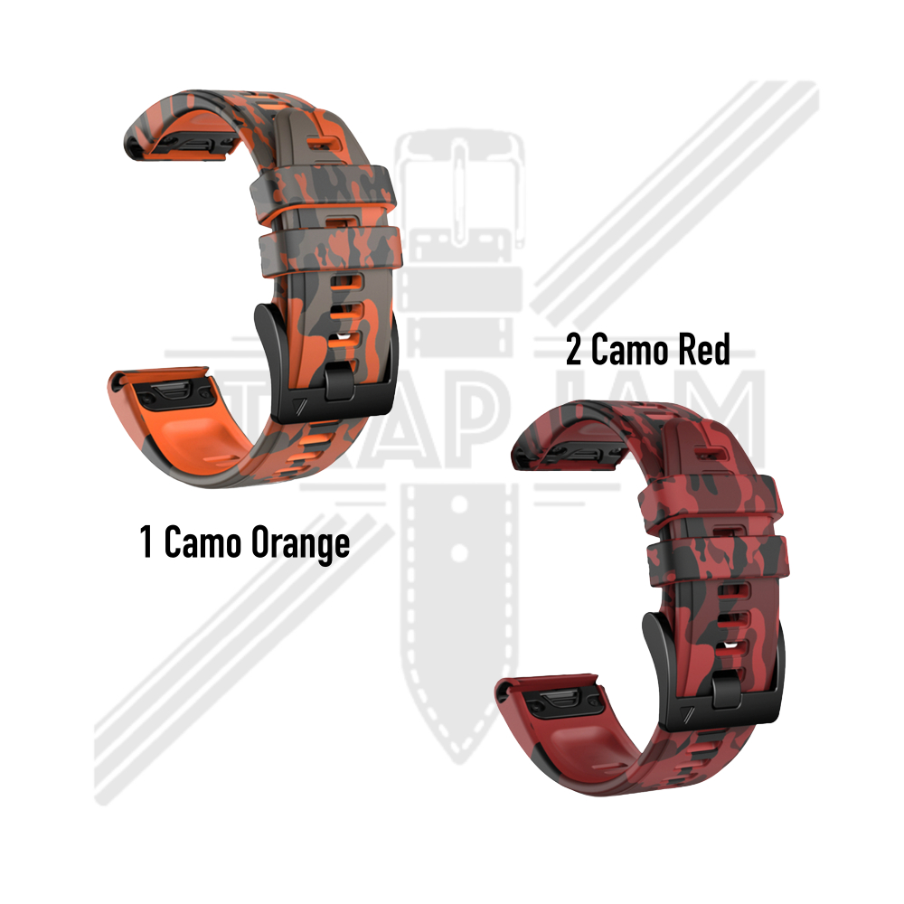 CQF Strap Garmin Instinct 1 2 Crossover - Tali Jam Quick Fit 22mm Army Camo Keren