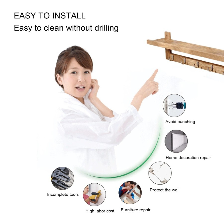 LA40 - Lem Pengganti Paku Tembok NailFree Adhesive Glue 60ml