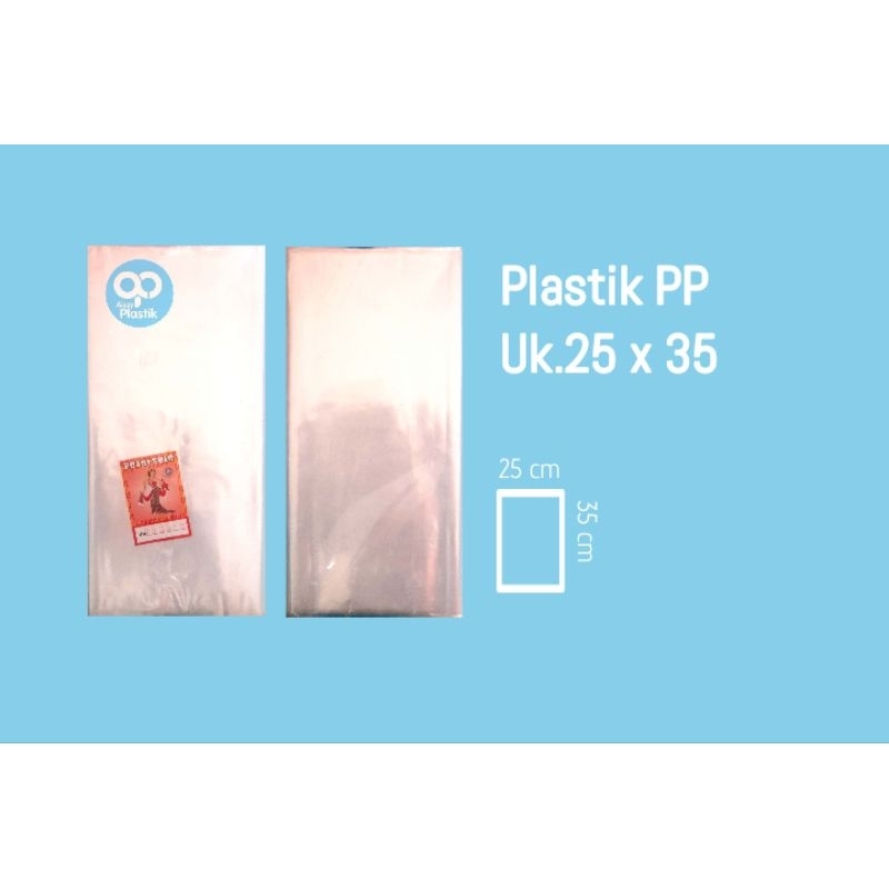 plastik pp ukuran 20x35,20x40, 25x35 (0,3)