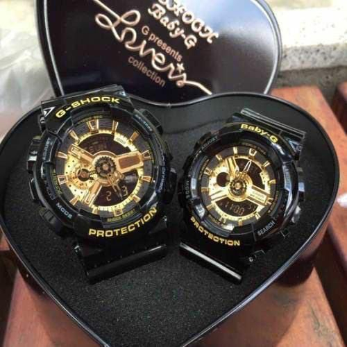 Jam Tangan Couple / Jam Tangan Pasangan G-shock & Baby-G Dualtime Analog Digital Fullset