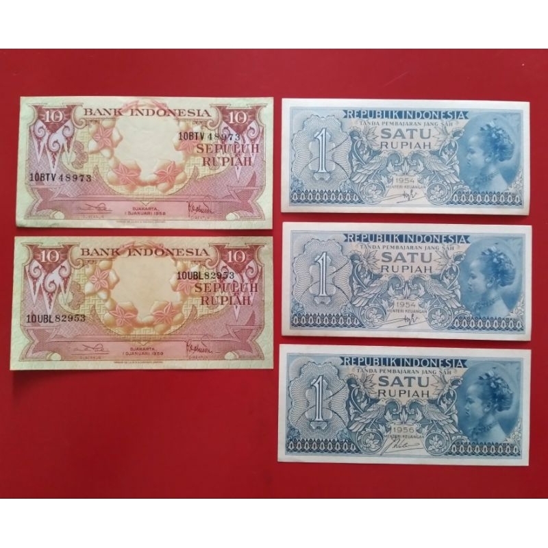 Paket Mahar 23 Rupiah (Uang Kuno Kertas 100% Asli)