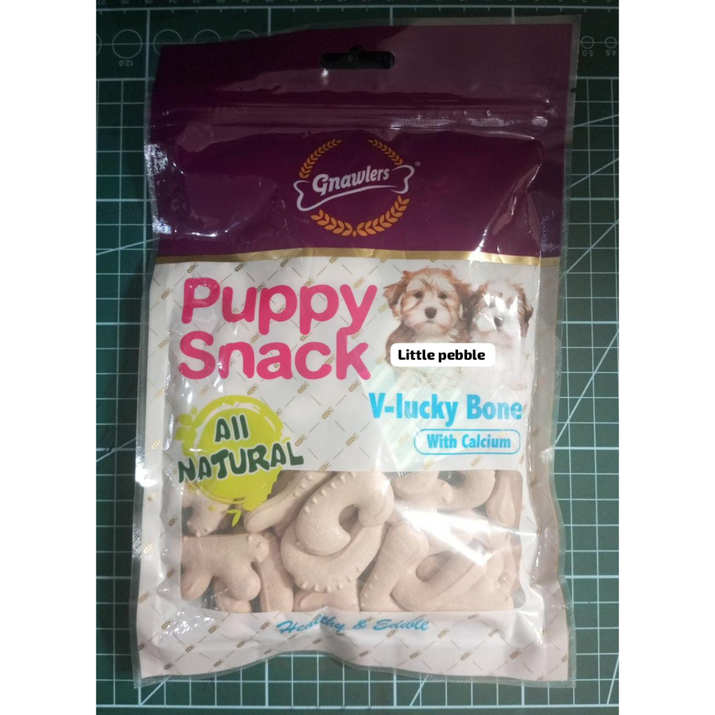 Snack Anjing 270G Gnawlers Puppy Snack V Lucky Bone 270gr Dog Treats