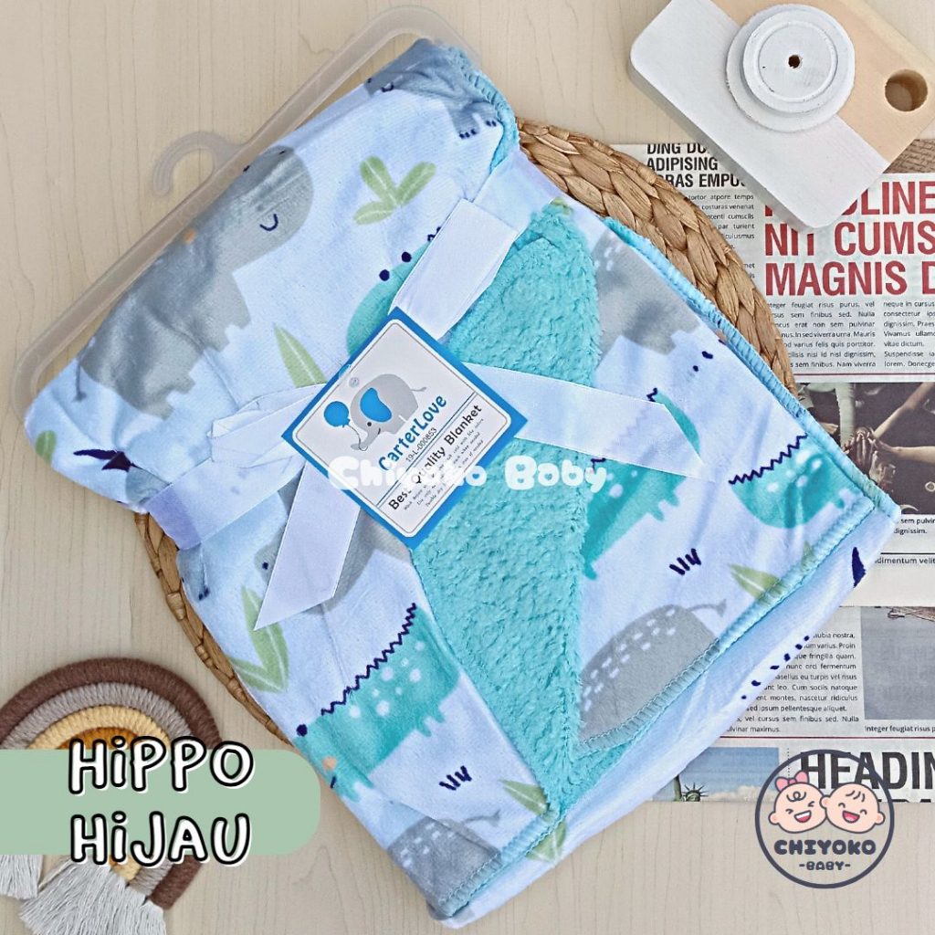 Selimut Bayi Double Fleece Premium Tanpa Topi CHIYOKO BABY