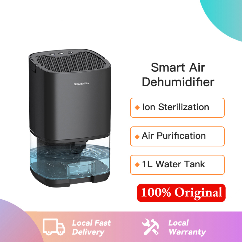 ⚡Ready⚡Dehumidifier Air Dryer 35W 1000ml Mini Purifier Pemurnian Household Home Bedroom Portable Mini Dehumidifier 2 in 1 Moisture Absorber Anion Purification Kerro