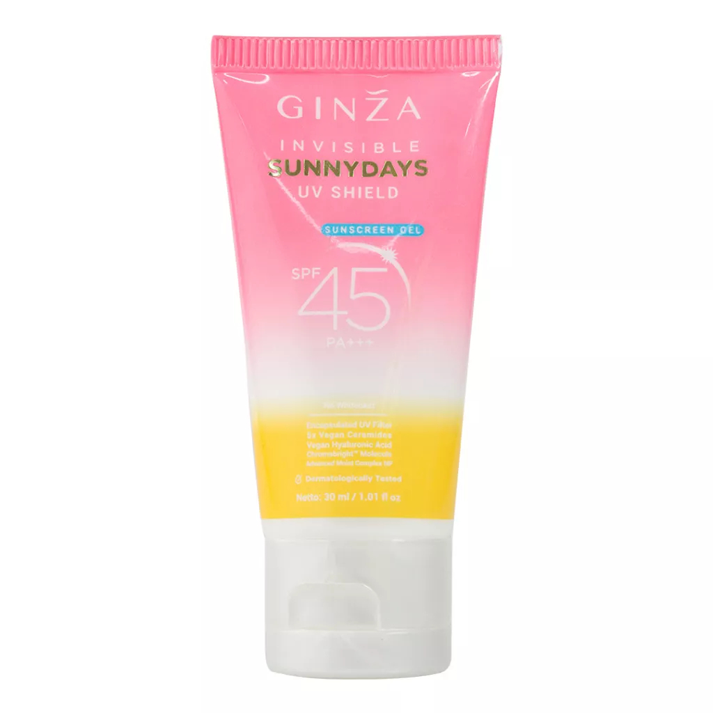 ❤ MEMEY ❤ GINZA Invisible Sunnydays UV Shield Sunscreen Gel spf45 PA+++ 30ml