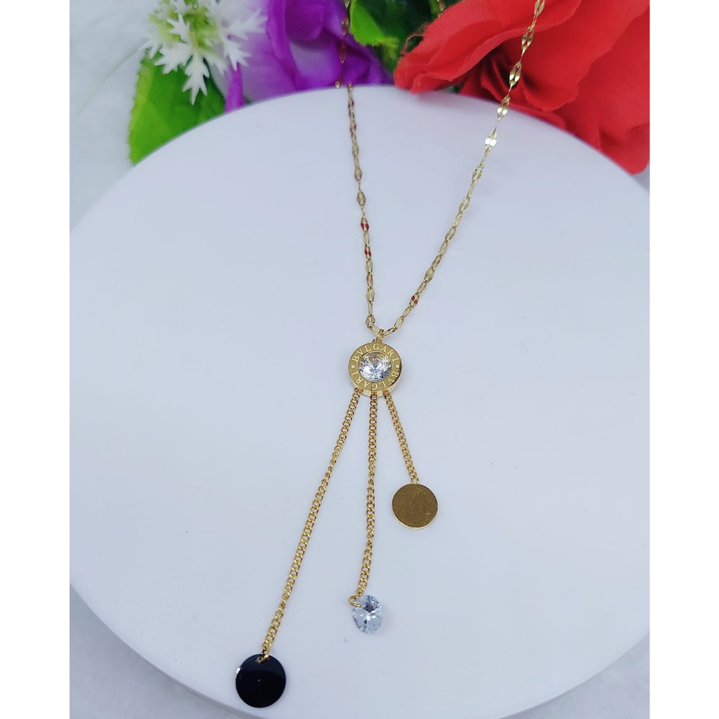 Kalung Titanium Permata Perhiasan Fashion R016