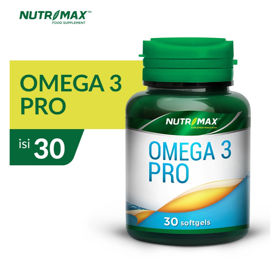 NUTRIMAX OMEGA 3 PRO 30 Softgel | MEMBANTU MENORMALKAN HIPERTENSI &amp; KOLESTEROL