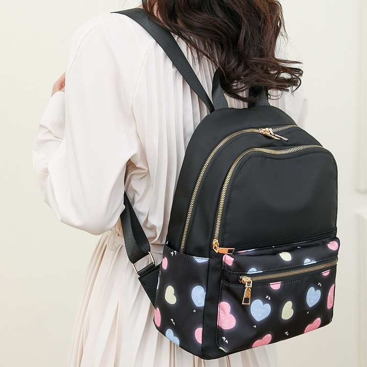 TAS RANSEL WANITA ANTI AIR IMPORT KEKINIAN BACKPACK GENDONG PUNGGUNG MURAH PREMIUM HITAM TA815B5 MOTIF LOVE KOREA CEWEK SEKOLAH KULIAH KERJA BERYLUNE FASHION BRANDED REMAJA