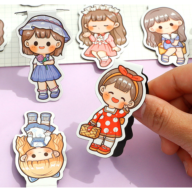 

Bookmark Magnetic Aesthetic Pembatas Buku Kertas Motif Doudou Sauce Set Free Stiker TLD101