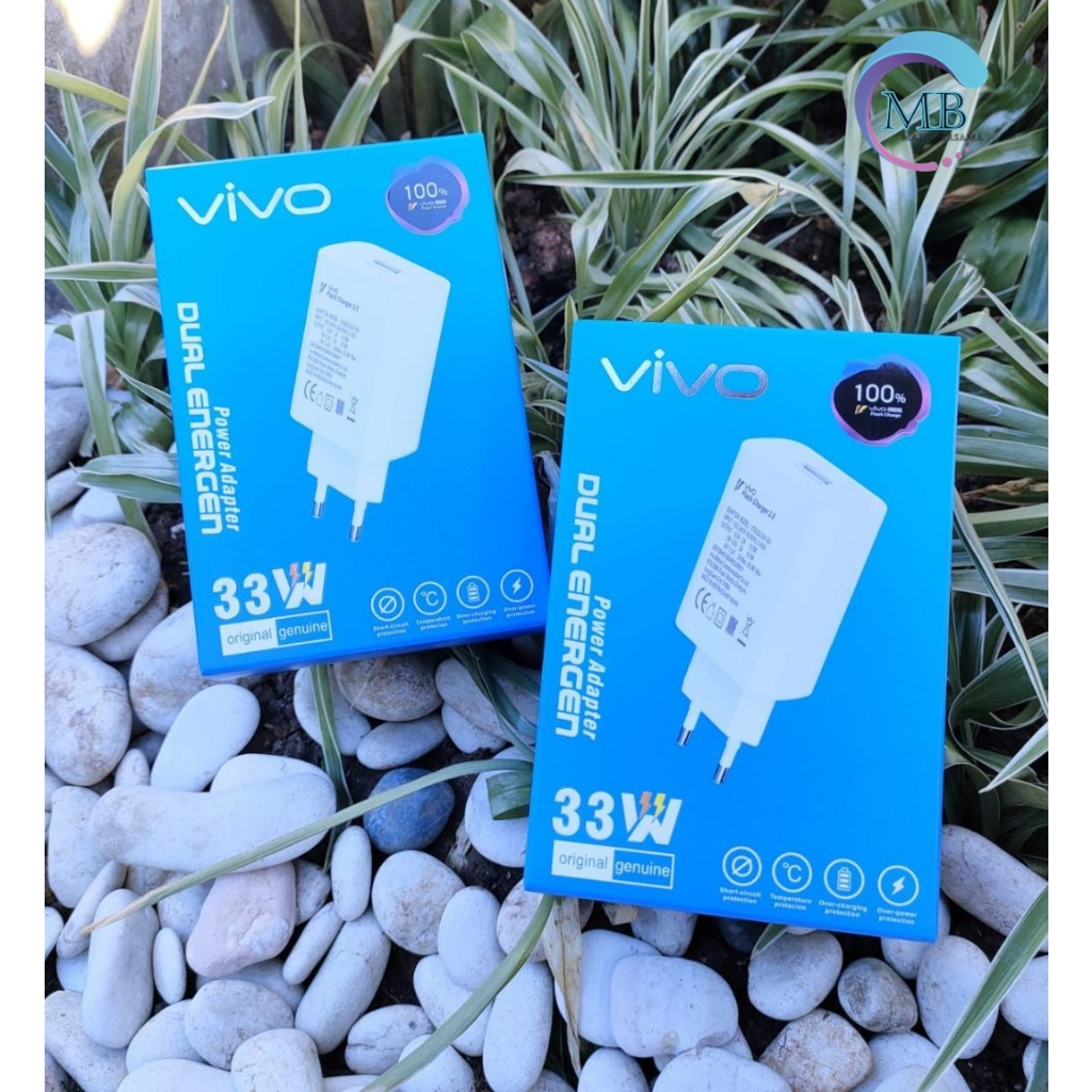 BATOK ADAPTER / KEPALA CHARGER VIVO 33WATT ORIGINAL 100% FAST CHARGER VIVO Y91 Y93 Y95 Y91C Y71 Y81 Y83 Y20 Y30 Y50 Y01 Y02 Y16 Y22 Y35 Y12 Y15 Y17 Y19 V11 V11PRO V15 V15PRO V19 V20 V21 V23 V25 V27 V27E Z1PRO S1PRO X30 X50 X60 PRO X70 PRO MB4995