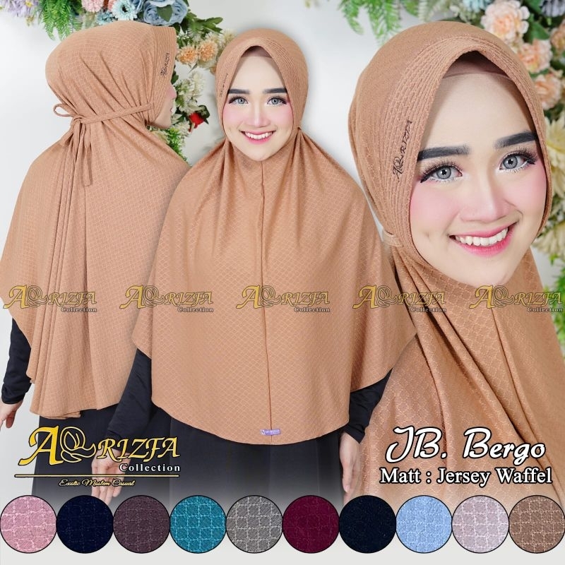 HIJAB JB BERGO JUMBO PET TALI ORI ARRIZFA