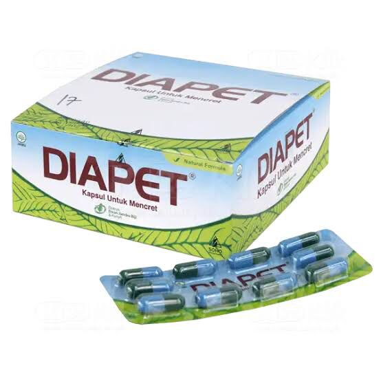 BABY_COSMETICS Diapet 4Kapsul 10 Kapsul - Mengurangi Frekuensi Buang Air Besar/ Obat Mencret