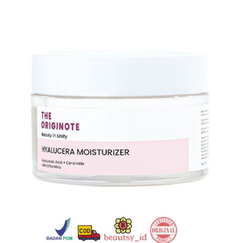 The Originote Hyalucera Moisturizer 50gr Ready Original BPOM Pelembab 50ml