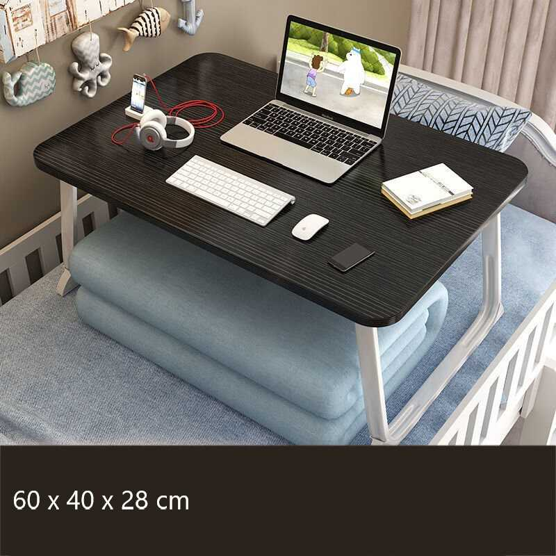 Meja Lipat Laptop Foldable Bed Table Meja Kerja Belajar Desain Minimalis Ringkas Portable Berkualitas