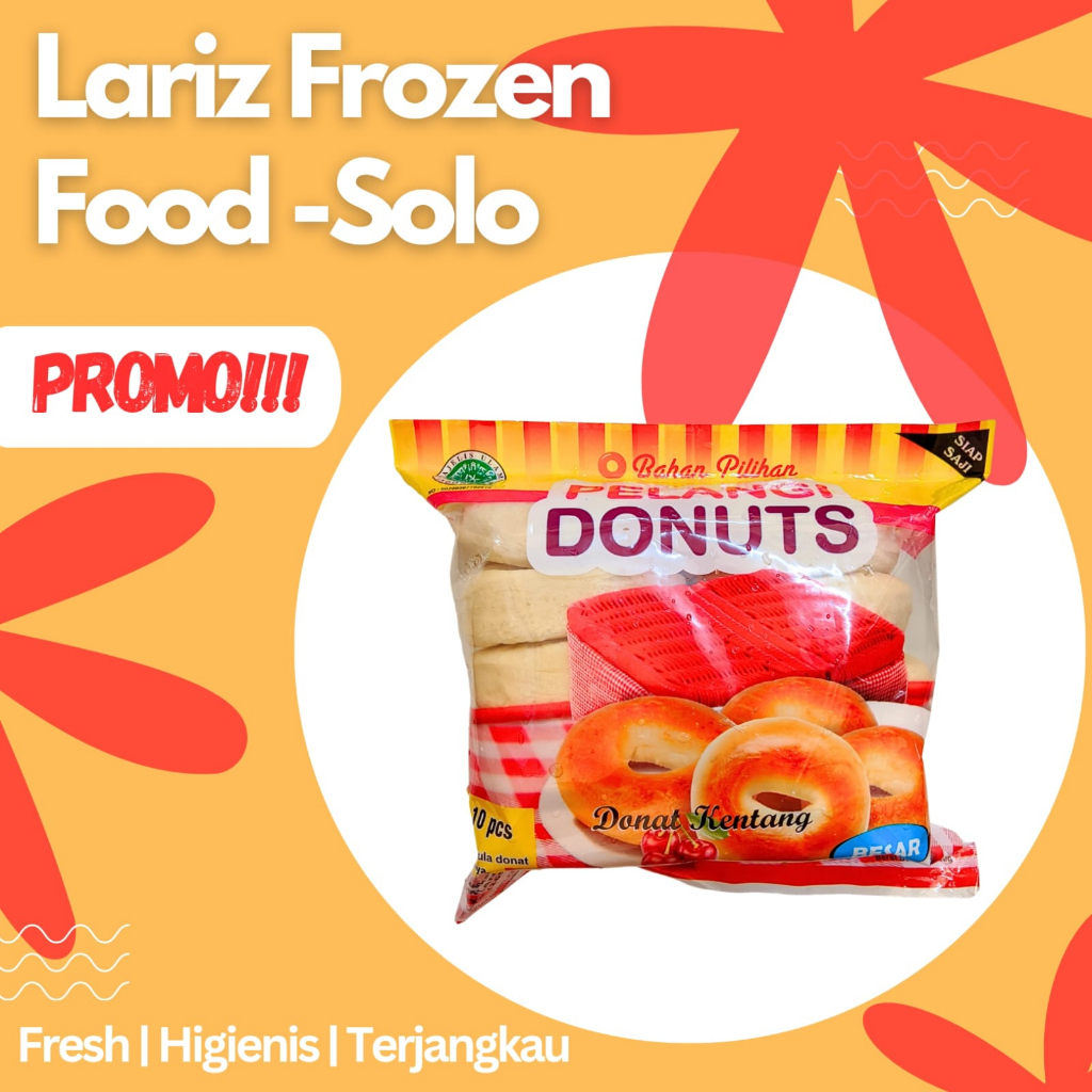 

Pelangi Donuts Besar 520 gram isi 10