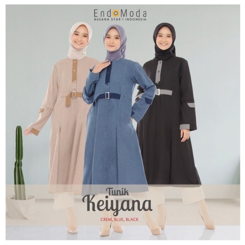 ENDOMODA TUNIK KEIYANA ATASAN CASUAL PROMO TERLARIS ORIGINAL