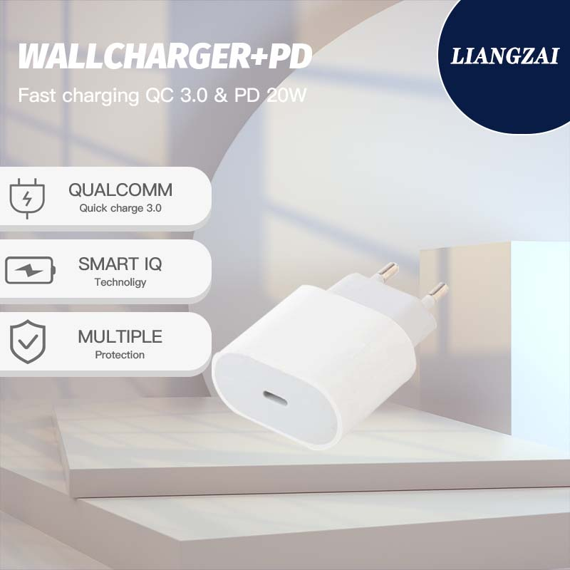 Charger USB Type-C/Kabel Type-C to Lightning Fast Charging 20W Pendek