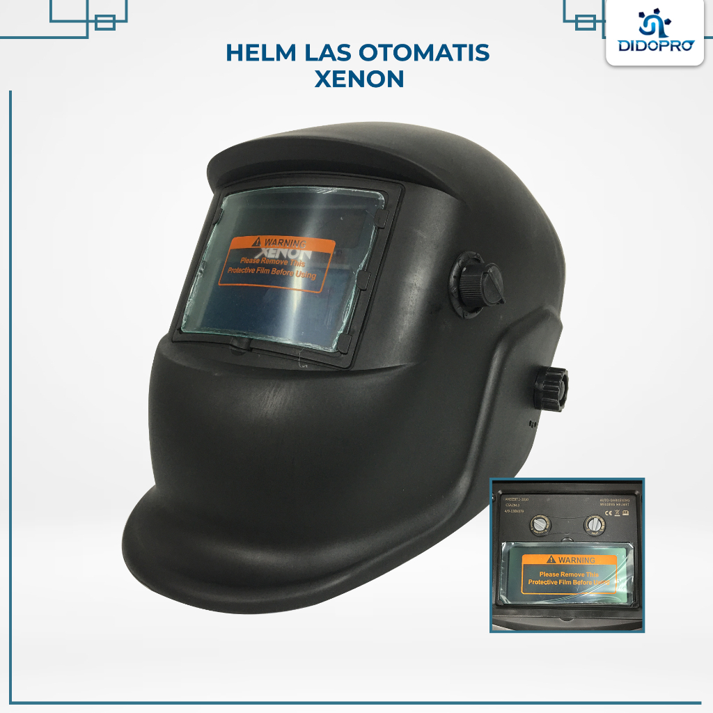 XENON HELM LAS OTOMATIS AUTO DARK DARKENING WELDING HELMET KEDOK