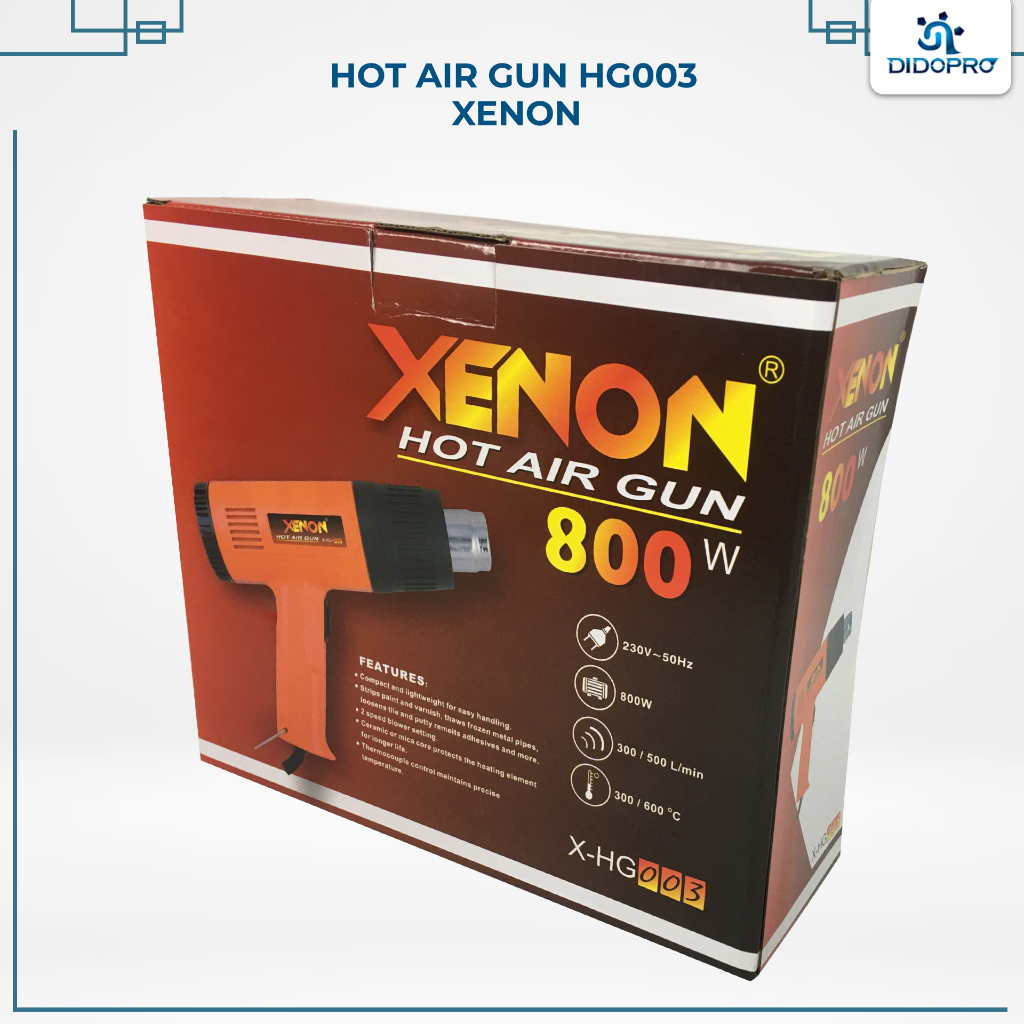 HOT GUN XENON HEAT GUN 800 WATT HG003