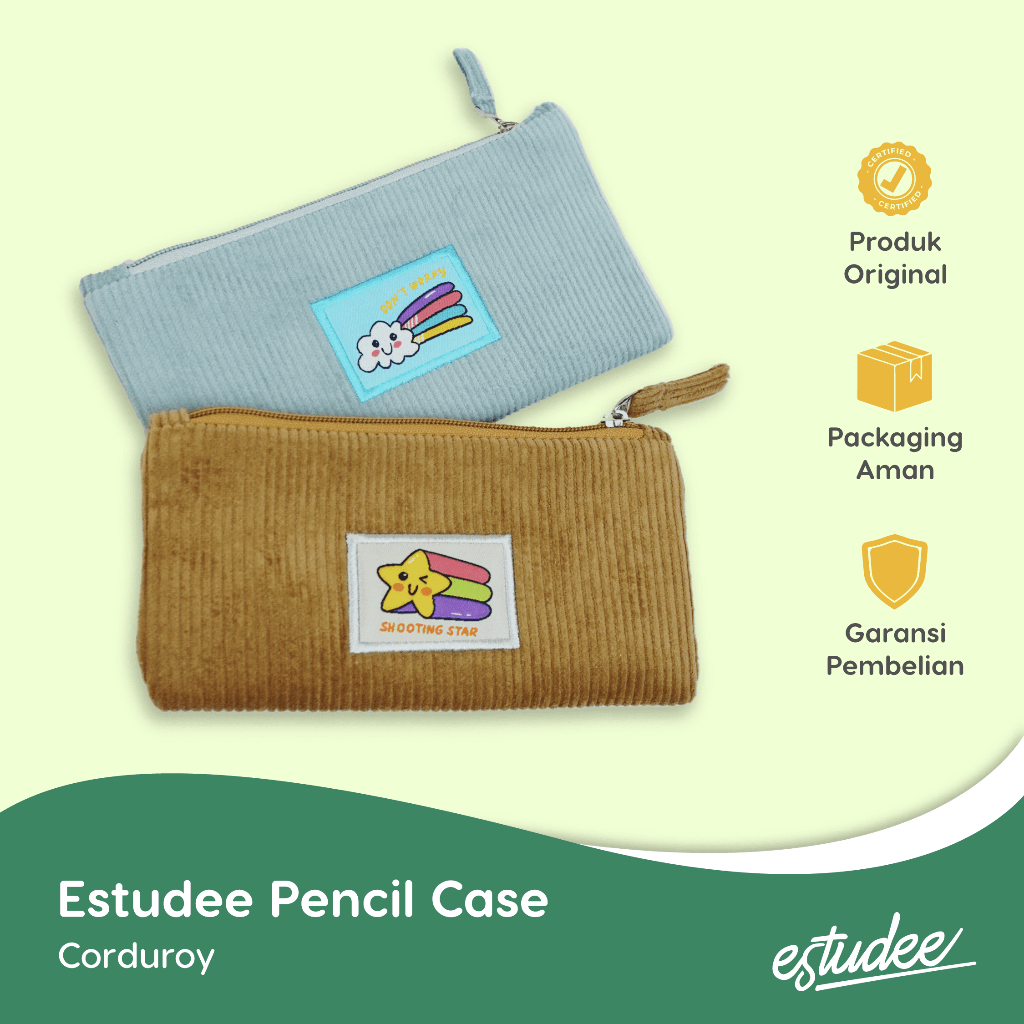 

Estudee Pencil Case Corduroy Star