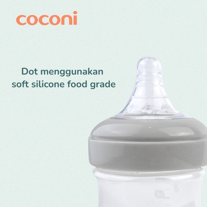 Coconi Wide-neck Baby Bottle 150ml/270ml | Botol Susu Dot Bayi Anti-Colic