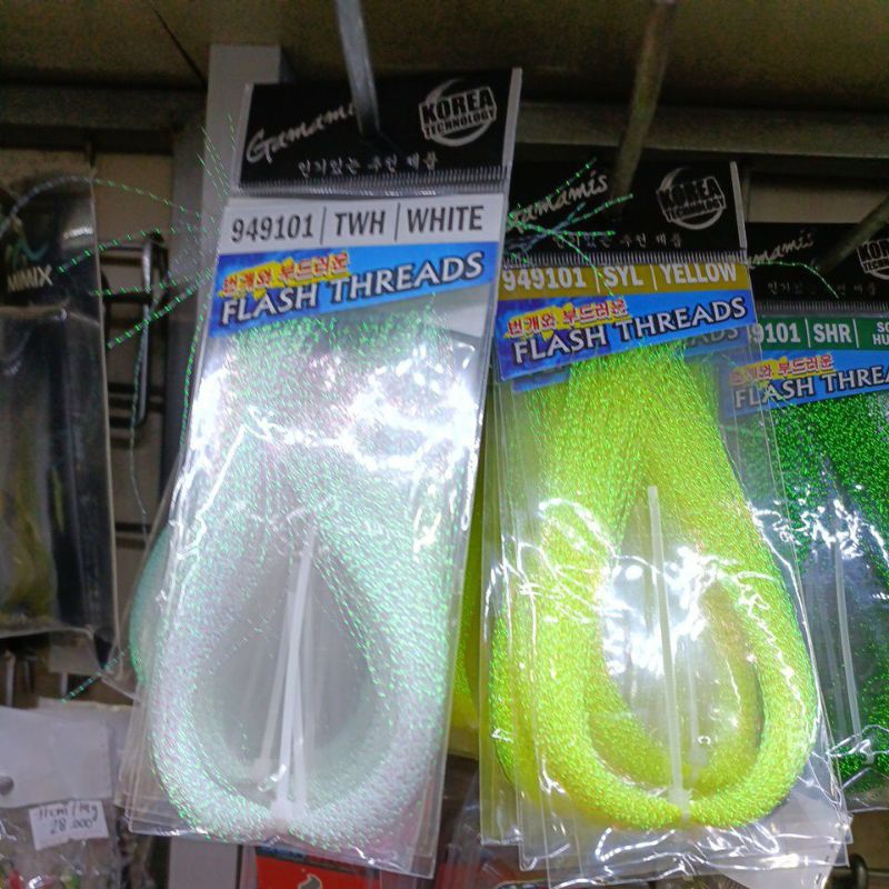 Benang sutra kilat untuk umpan pancing rangkaian dll per bungkus