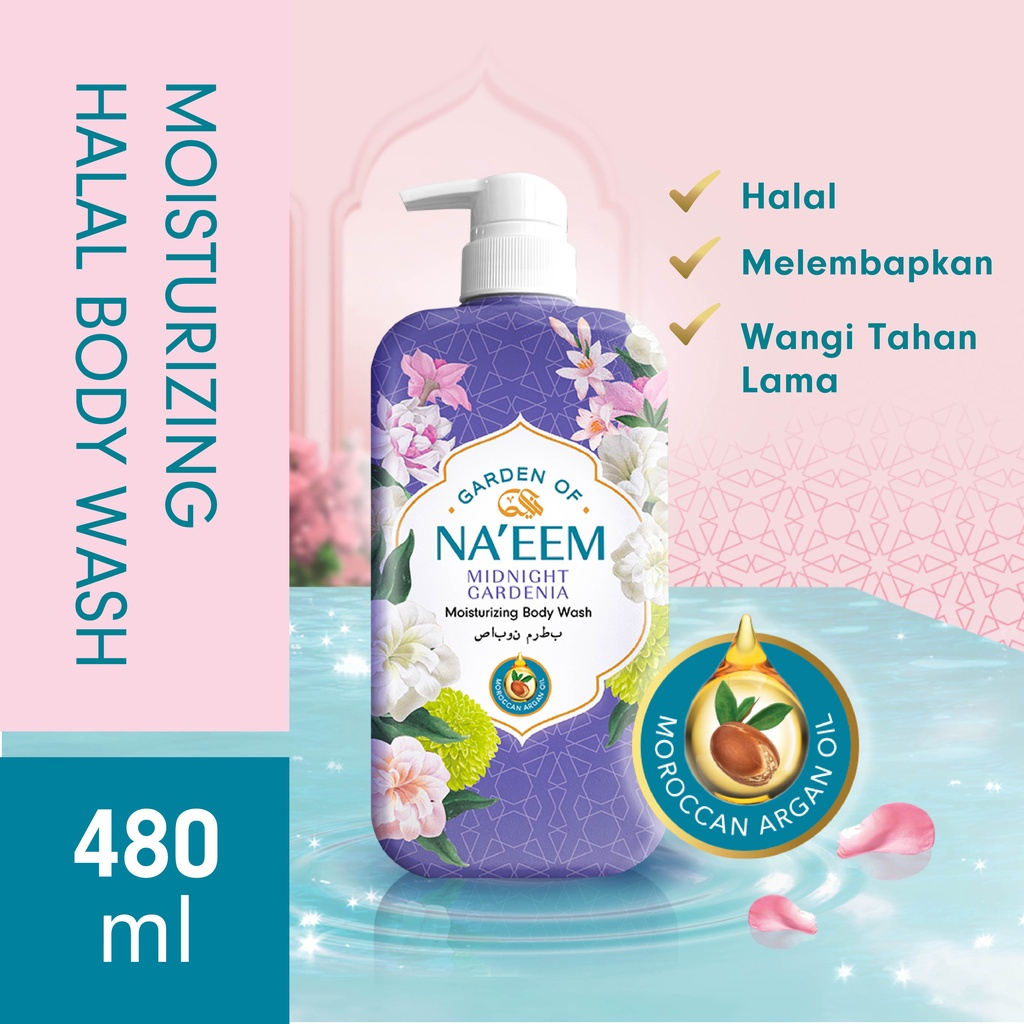 GARDEN OF NA'EEM Moisturizing Body Wash 480mL Pump