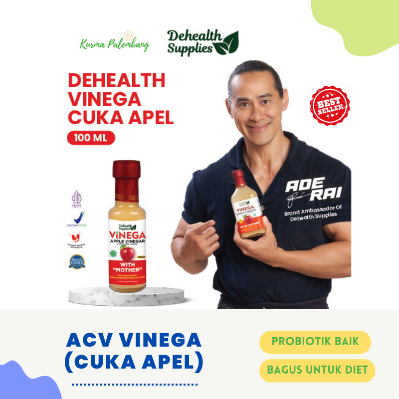 

Dehealth Supplies Apple Cider Vinegar Cuka Apel Vinega 100ml