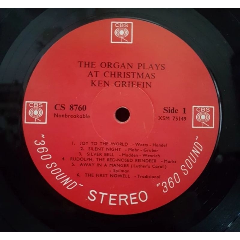 Vinyl Piringan Hitam 12 inch Ken Griffin-Christmas