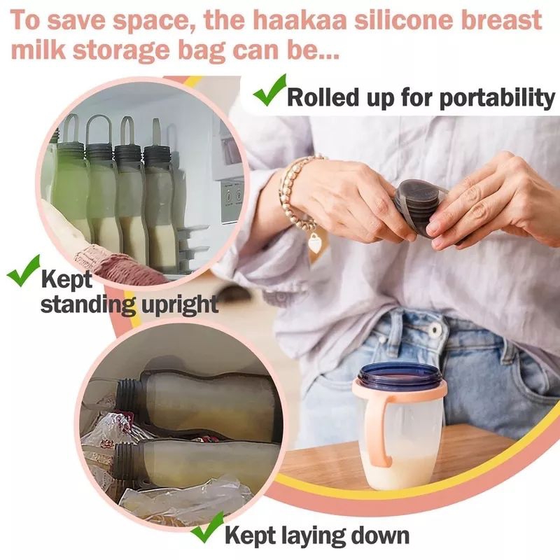 Haakaa Silicone Milk Storage Bag - Kantong Asi Silikon