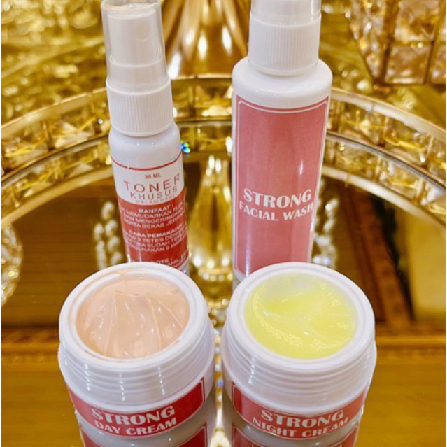 Paket Skincare Strong whitening/flek/acne