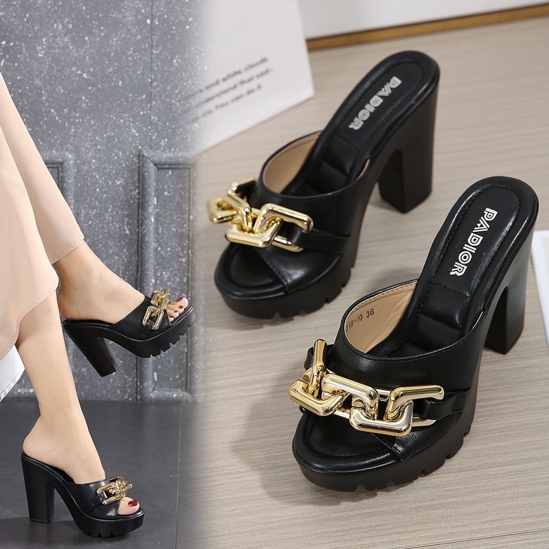 PADIOR HIGH BLOCK HEELS TEXTURED PUMP JMA-121810