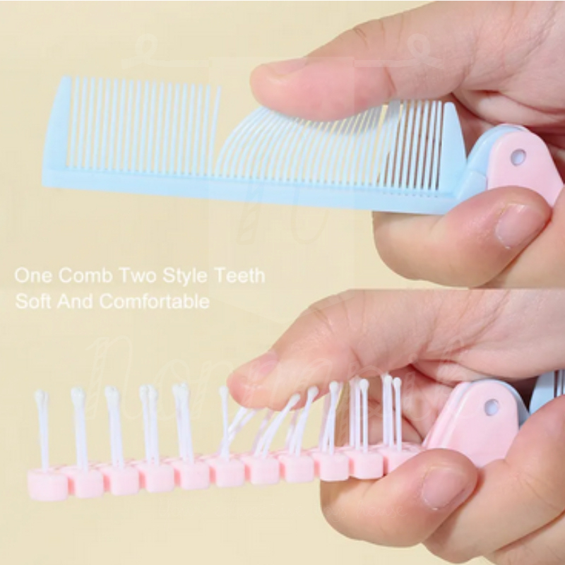 Sisir Lipat Portable Pastel / Sisir Anti Kusut