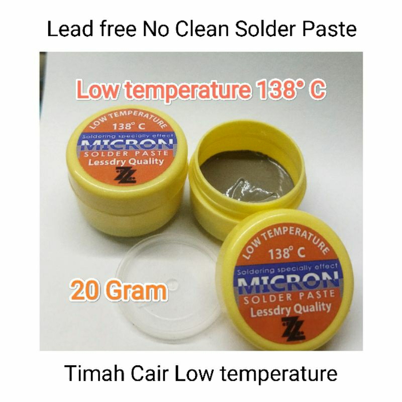 TIMAH PASTA SOLDER - TIMAH CAIR LOW TEMPERATURE 20 GRAM