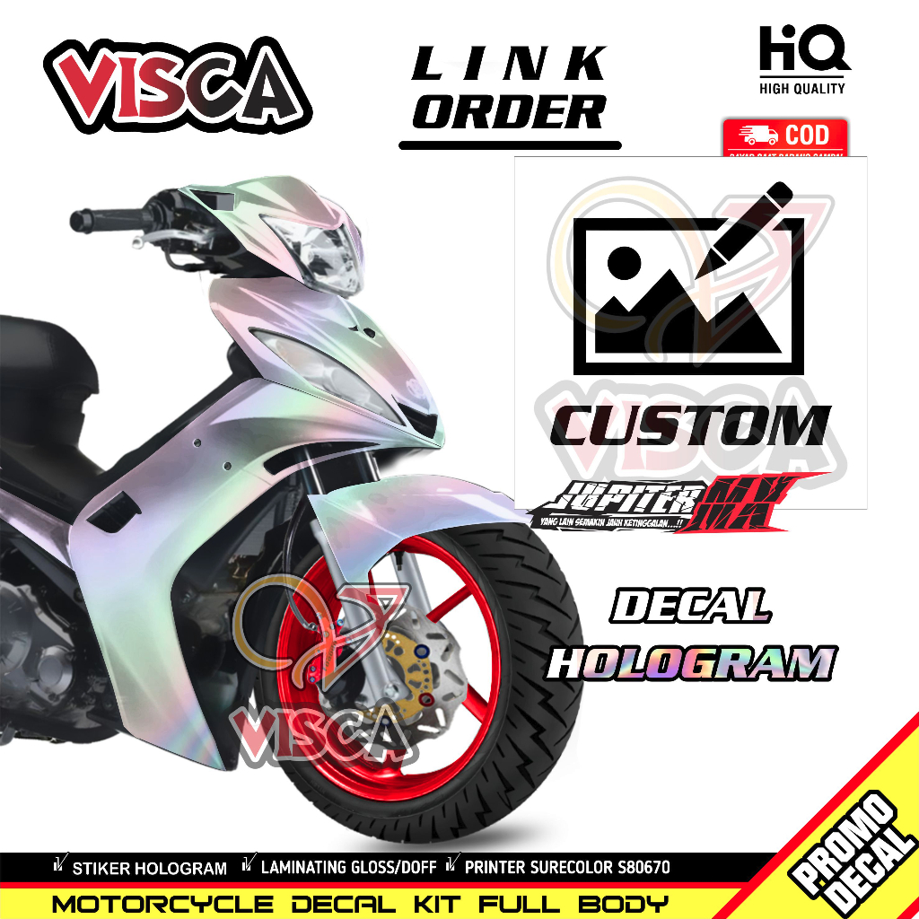 Decal Jupiter Mx Old Hologram Full Body - Desain Custom Suka Suka - Stiker Hologram