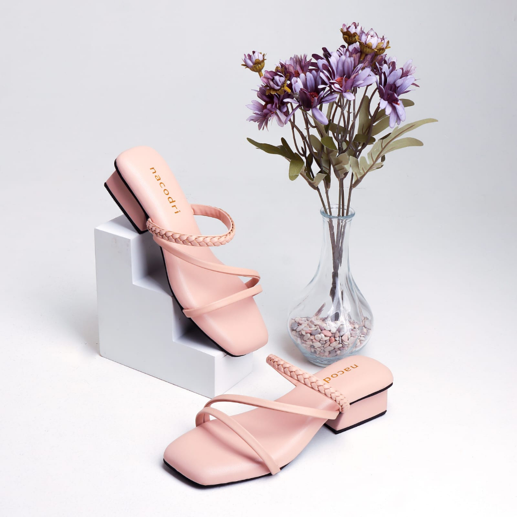 nacodri LUNA Sandal Tali Wanita hak 3cm