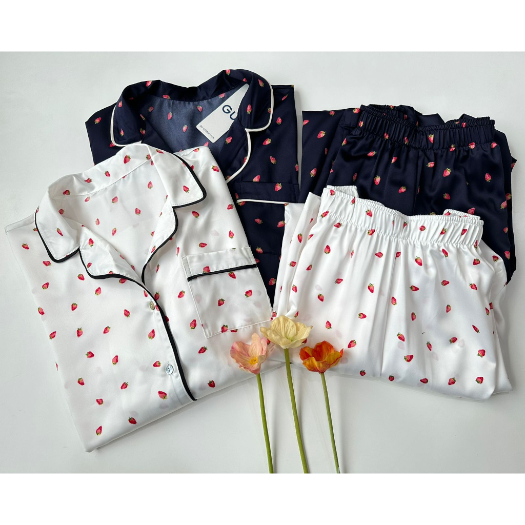 G** by unq** long cotton pajamas set