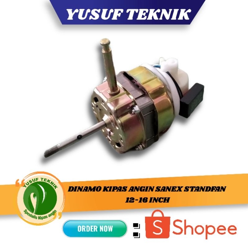 DINAMO KIPAS ANGIN MERK SANEX BERDIRI/UNIVERSAL  12-16 INCH