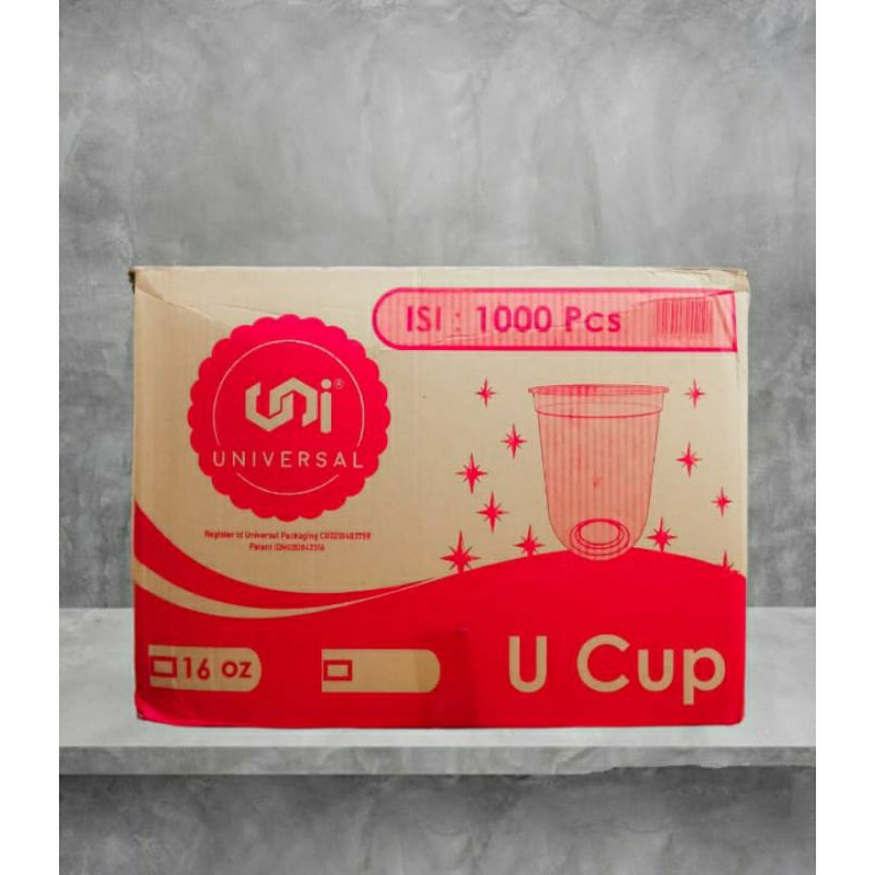 1DUS  16 OVAL (UNIVERSAL )GELAS PLASTIK /CUP PLASTIK