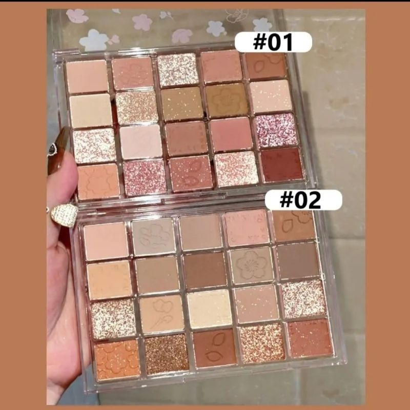 Eyeshadow Pallet 20 Warna Shimmer Dan Matte Lameila Murah Original Cantik Korea Terlaris Kecantikan Wajah Wanita Eysedow Murah