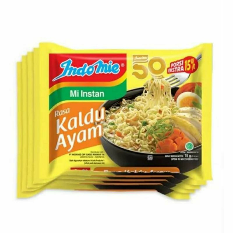 indomie kaldu ayam (5pcs) mie enak dan murah