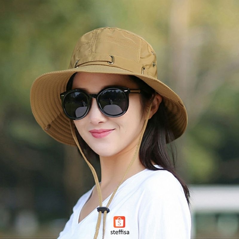 TOPI RIMBA | fashionable outdoor bucket casual hat impor unisex pria wanita dewasa cewek cowok cod keren