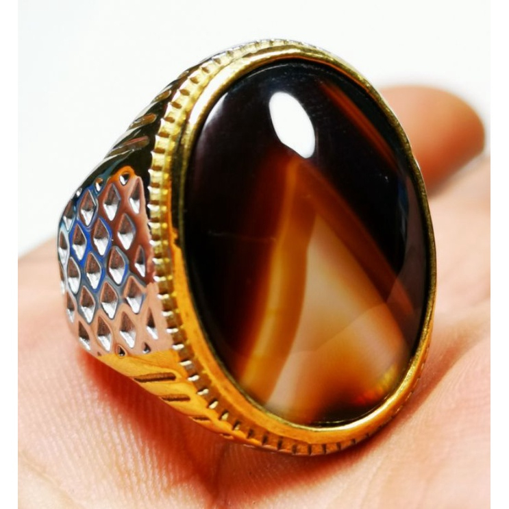 Batu akik natural sulaiman motif junjung derajat